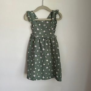 Angel Dear Corduroy Daisy Sage Green Dress 18-24 mos